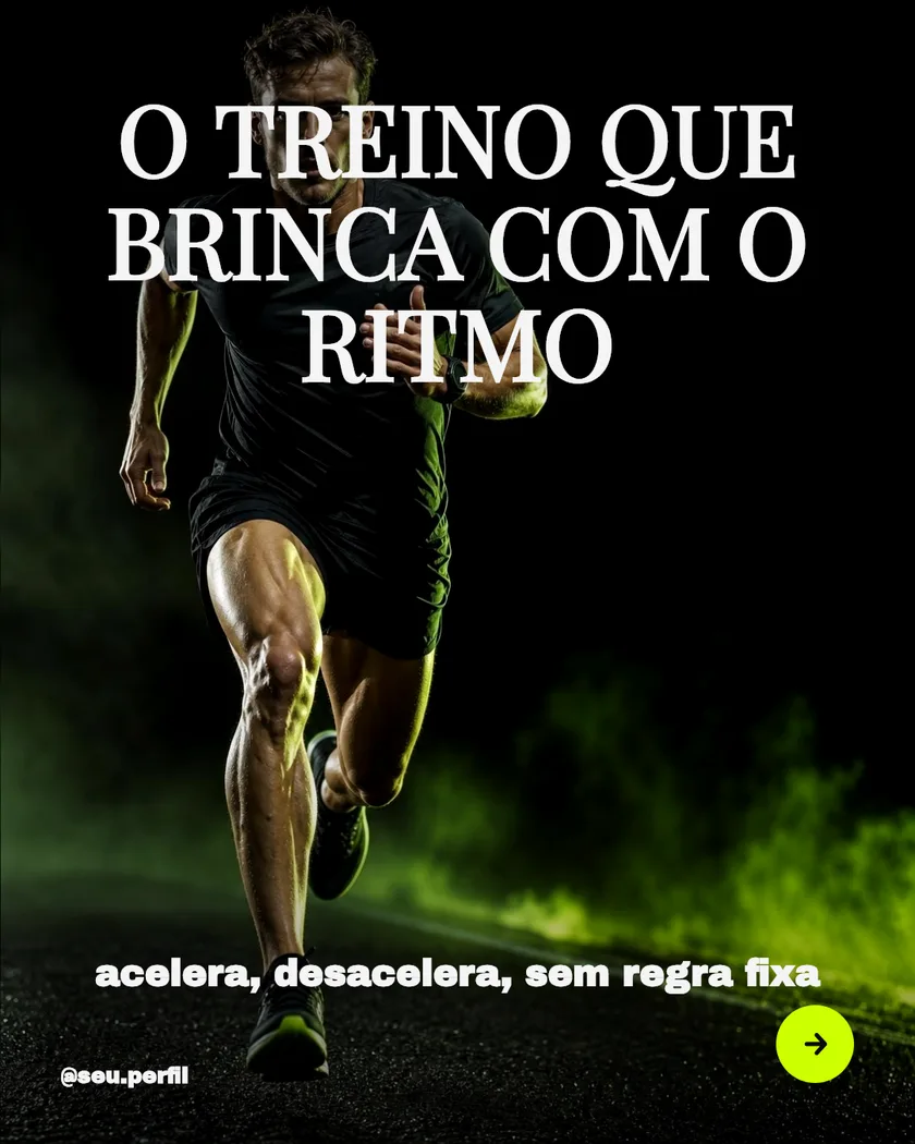 Capa do carrossel "o que é fartlek" (corrida) gerado no SequenceFit